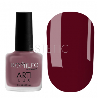 Лак для нігтів Komilfo ArtiLux 023 (бордовий, емаль), 8 мл