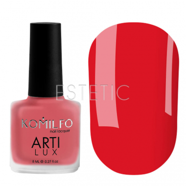 Лак для ногтей Komilfo ArtiLux 019 (клубничный, эмаль), 8 мл
