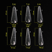 Фото 2 - Komilfo AcryGel Top Nail Forms, Modern Верхні форми для нарощування, сучасний мигдаль, 120 шт 
