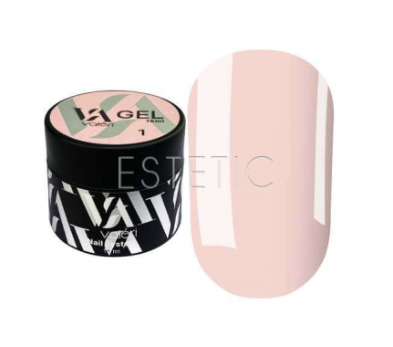 Valeri Builder Gel 001 (Light Pink) - Гель моделюючий (світло-рожевий), 15 мл