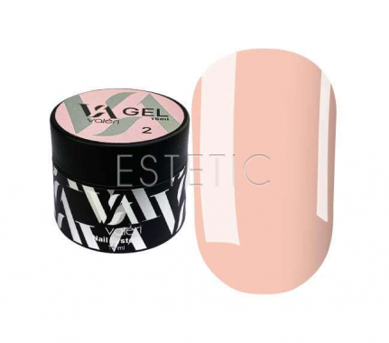 Valeri Builder Gel 002 (Nude) - Гель моделирующий (персиковый), 15 мл