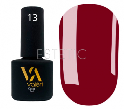 Гель-лак Valeri №013 (бордовий, емаль), 6 мл 
