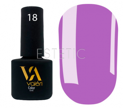 Гель-лак Valeri №018 (сиреневый, эмаль), 6 мл