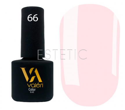 Гель-лак Valeri №066 (сливочно-розовый, эмаль), 6 мл