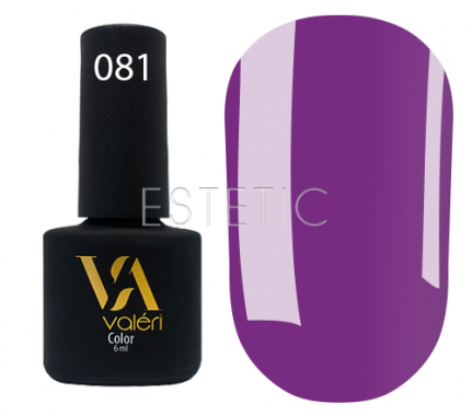 Гель-лак Valeri №081 (сиреневый, эмаль), 6 мл