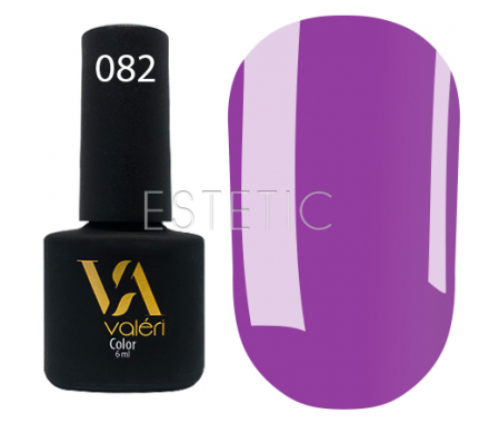 Гель-лак Valeri №082 (светлый сиреневый, эмаль), 6 мл