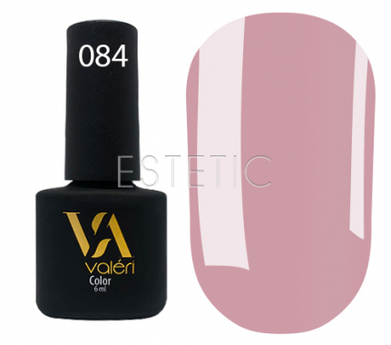 Гель-лак Valeri №084 (пыльная роза, эмаль), 6 мл
