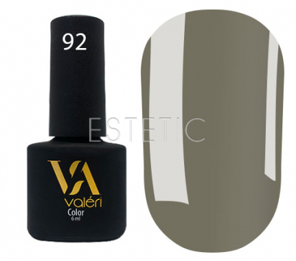 Гель-лак Valeri №092 (серо-коричневый, эмаль), 6 мл