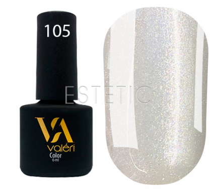 Гель-лак Valeri №105 (перловий, мікроблиск), 6 мл 