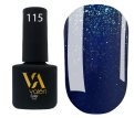 Гель-лак Valeri №115 (смарагдовий з зеленими блискітками), 6 мл 