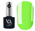 Valeri French Base Neon №042 - кольорова база для гель-лаку (салатовий, неон),  6 мл