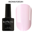 Гель-лак Komilfo Deluxe Series №D201 (светло-розовый, с шиммером, для френча), 8 мл