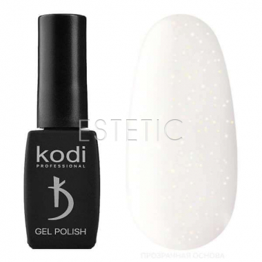 Гель-лак Kodi Professional №WS 03 (прозорий з дрібним опаловим шиммером), 8 мл