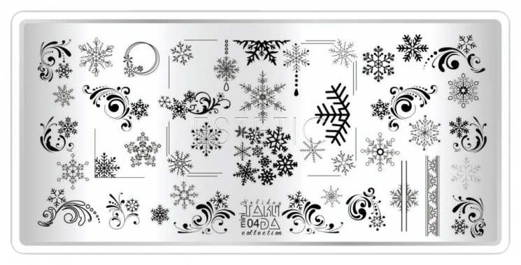 Taki Da Пластина для стемпинга mini Holiday collection 04
