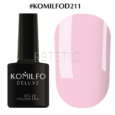 Гель-лак Komilfo Deluxe Series №D211 (светлый, чуть лилово-розовый, эмаль), 8 мл