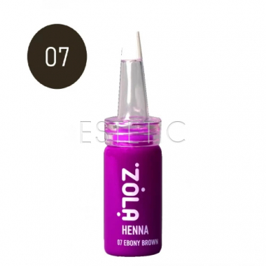 ZOLA Хна професійна для брів №07 Ebony Brown (кавовий), 5 гр 