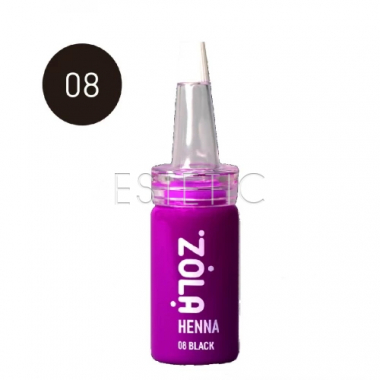 ZOLA Хна профессиональная для брове, корректор №08 Black (черный), 5 гр