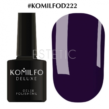 Гель-лак Komilfo Deluxe Series №D222 (синій, емаль), 8 мл