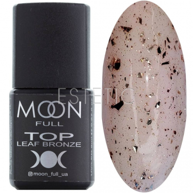 MOON FULL Top Leaf Bronze - Топ з бронзовими хлоп'ями поталі (без липкого шару), 8 мл