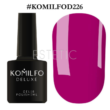 Гель-лак Komilfo Deluxe Series №D226 (розовая маджента, эмаль), 8 мл