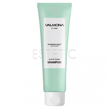 VALMONA Ayurvedic Scalp Solution Black Cumin Shampoo - Шампунь для волос укрепляющий из целебных трав, 100 мл