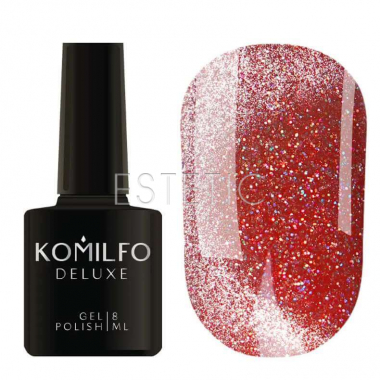 Komilfo Гель-лак Luminous Cat Eye 002 (красный), 8 мл