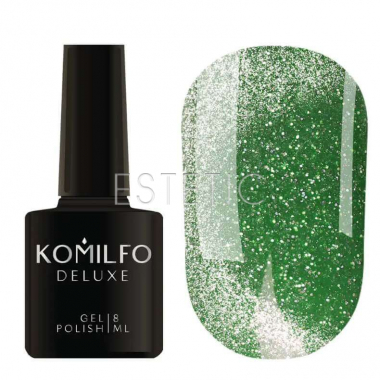 Komilfo Гель-лак Luminous Cat Eye 006 (зеленый), 8 мл