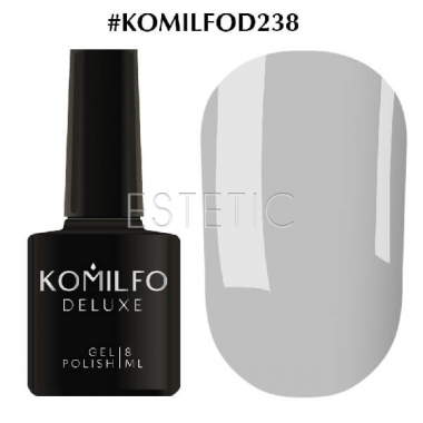 Гель-лак Komilfo Deluxe Series №D238 (чуть голубо-серый, эмаль), 8 мл