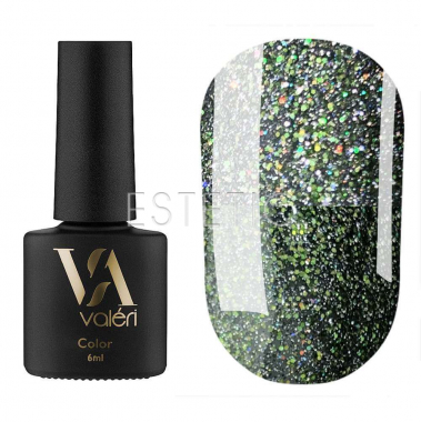 Гель-лак Valeri Flash №07 (зеленый голографический, светоотражающий), 6 мл
