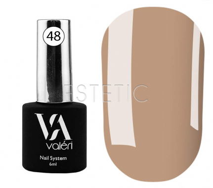 Valeri Base Color №048 - цветная база для гель-лака (какао),  6 мл