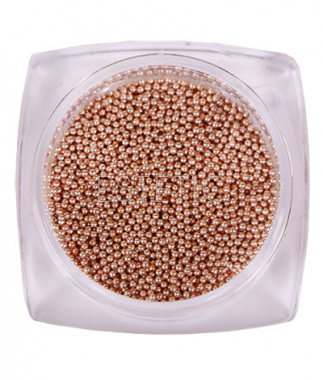 KOMILFO Бульонки металлические Rose Gold (0,8 мм), 6 г
