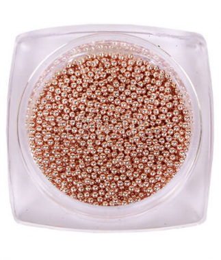 KOMILFO Бульйонки металеві Rose Gold (1,0 мм), 6 г