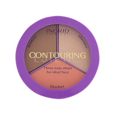Ingrid Cosmetics Ideal Face Contouring - Палетка для контурування обличчя, 19 г