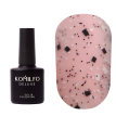 Komilfo No Wipe Matte Top Stone - матовый закрепитель без липкого слоя с черно-белыми элементами, 8 мл