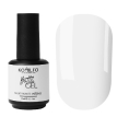Komilfo Bottle Gel Milky White Intense - жидкий гель в бутылке ,15 мл, с кисточкой