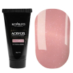 Акрил-гель Komilfo Acryl Gel №007 Nude Glitter (нежно-розовый, с микроблеском), 30 г