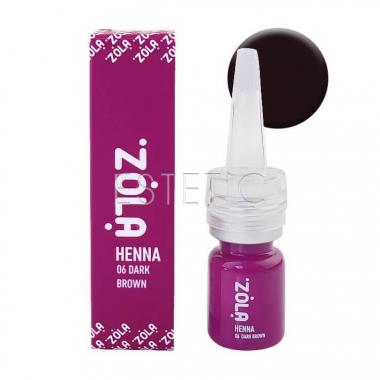 ZOLA Хна професійна для брів №06 Dark Brown (темно-коричневий), 5 гр