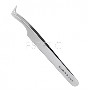 STALEKS PRO TE-41/6 Пинцет профессиональный для ресниц (башмачек,75') EXPERT 41 TYPE 6