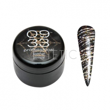 0933 Professional Spider gel №6 (Gold) - Светоотражающий гель-паутинка (золотой), 5 мл