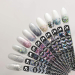 Фото 4 - Гель-лак F.O.X Glow Glitter Gel 003 (бірюзовий голографік, блискітки), 5 мл