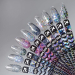 Фото 2 - Гель-лак F.O.X Glow Glitter Gel 006 (темний графіт з дрібними сріблястими блискітками), 5 мл