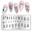 Born Pretty Floral Tango L009 Пластина для стемпінгу