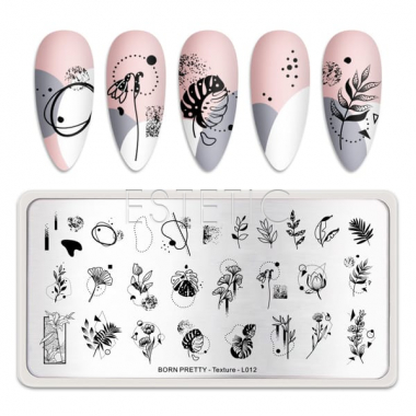 Born Pretty Texture L012 Пластина для стемпинга 