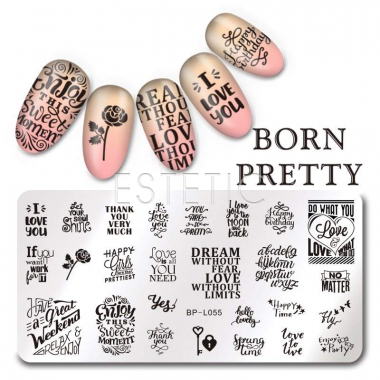 Born Pretty BP-L055 Пластина для стемпінгу