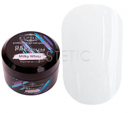 Komilfo Gel Premium Milky White - гель-преміум (молочно-білий), 50 г