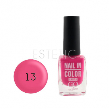 Лак для ногтей Go Active Nail Polish Nail in Color №13 (цветочно-розовый), 10 мл