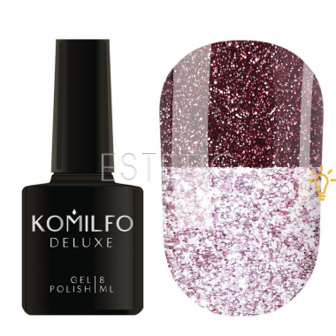 Komilfo Гель-лак Luminous Collection L009 (винний, світловідбиваючий), 8 мл
