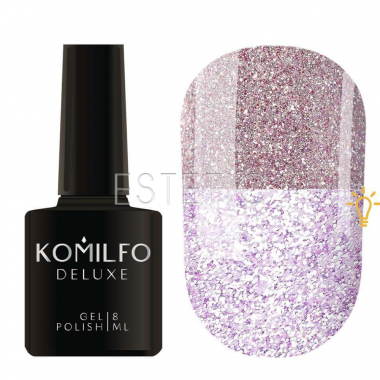 Komilfo Гель-лак Luminous Collection L010 (сиреневый, светоотражающий), 8 мл