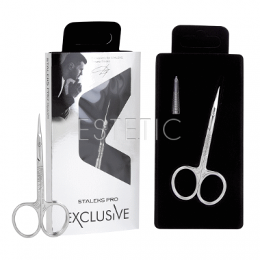 STALEKS PRO Exclusive 21 Tipe 2 Zebra SX-22/1z - Ножницы с крючком для кутикулы 