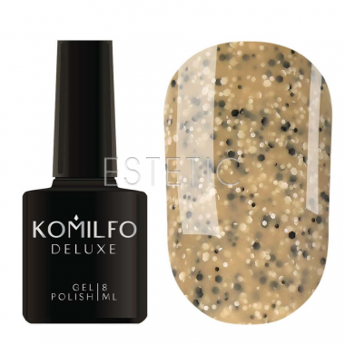 Гель-лак Komilfo Stone Collection ST003 (карамельний, з крихтою), 8 мл